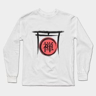 Japanese Word Symbol For Zen Long Sleeve T-Shirt